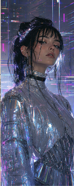 Glitchy Glam result portrait